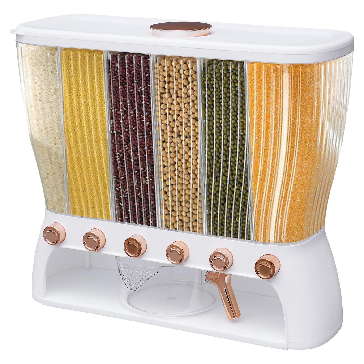 Dispensador de Granos 6 Compartimentos 10kg Shawtuuy