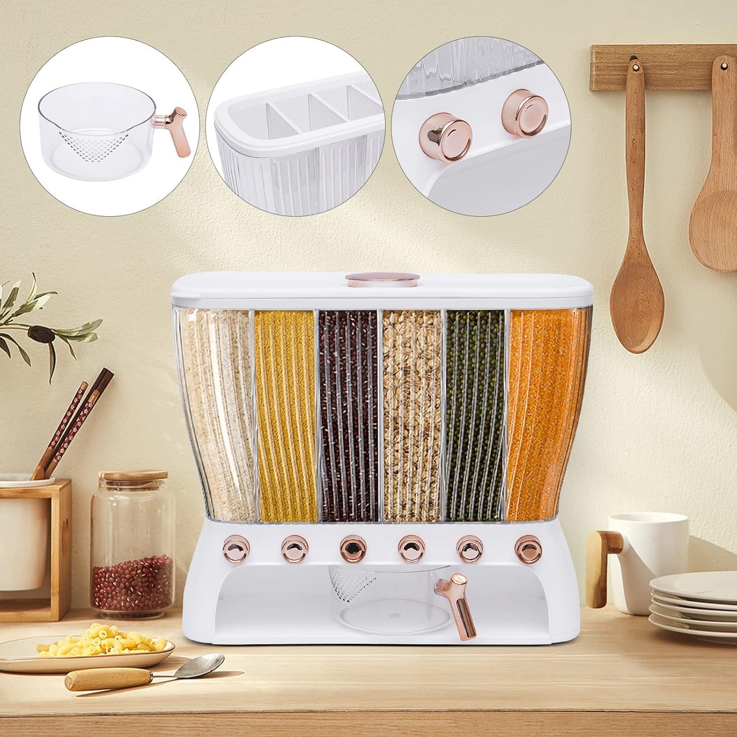 Dispensador de Granos 6 Compartimentos 10kg Shawtuuy