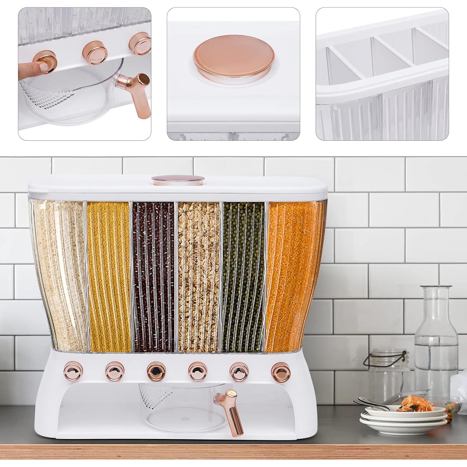 Dispensador de Granos 6 Compartimentos 10kg Shawtuuy