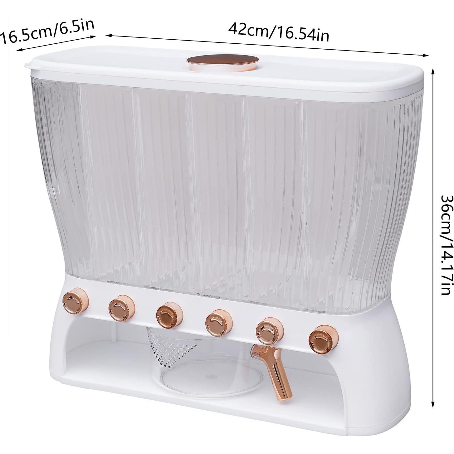 Dispensador de Granos 6 Compartimentos 10kg Shawtuuy