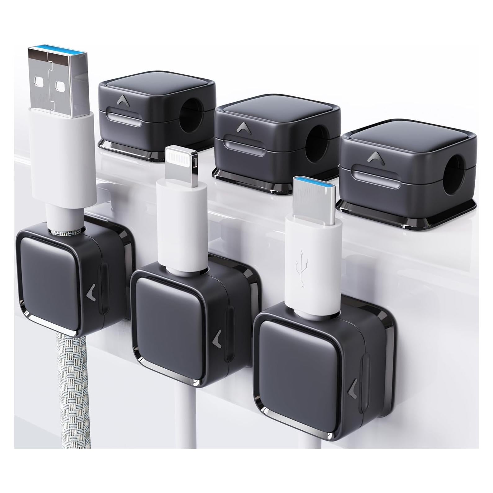 Clips Magnéticos para Cables Smofish - Paquete de 6 Organizadores