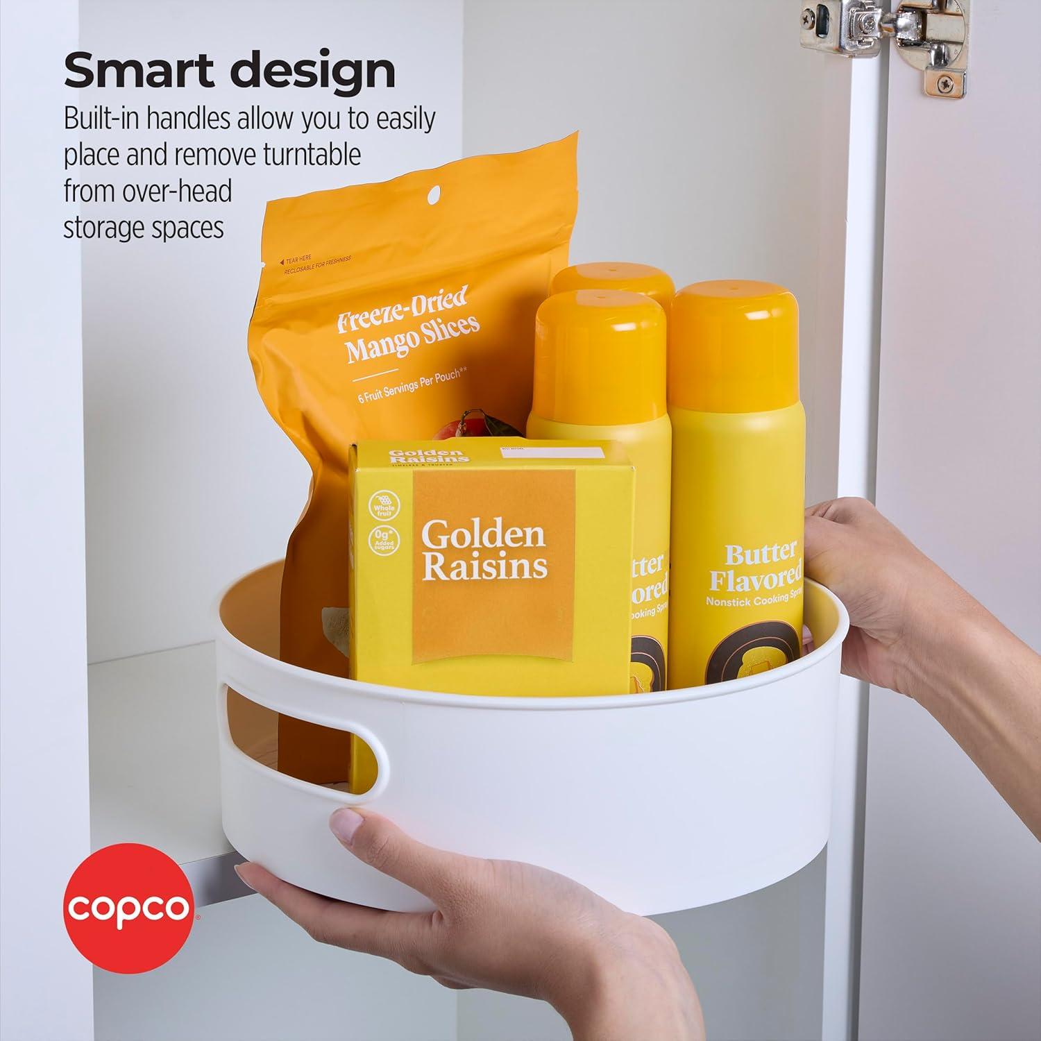 Plato Giratorio Antideslizante Copco 25.4 cm Gris y Blanco