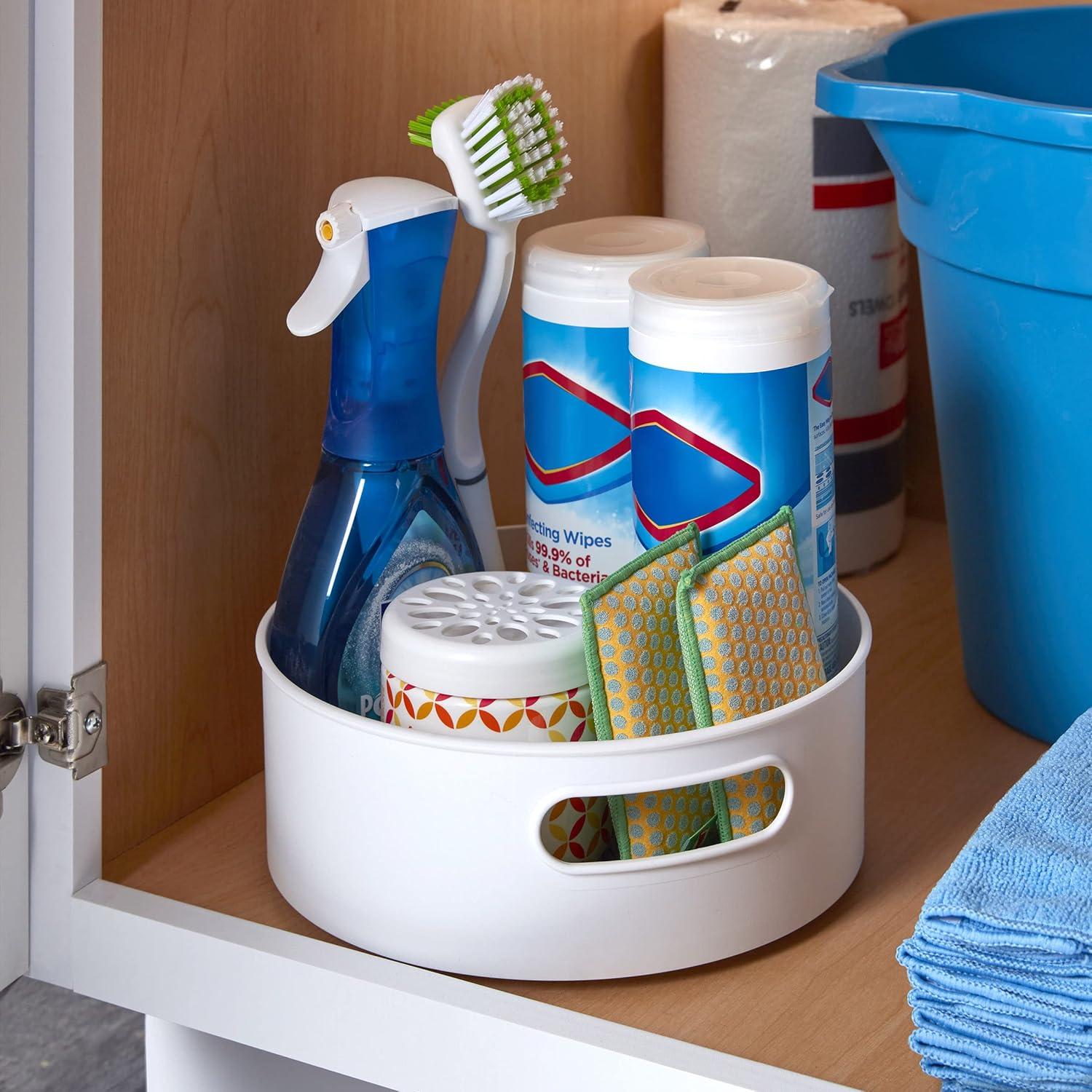 Plato Giratorio Antideslizante Copco 25.4 cm Gris y Blanco