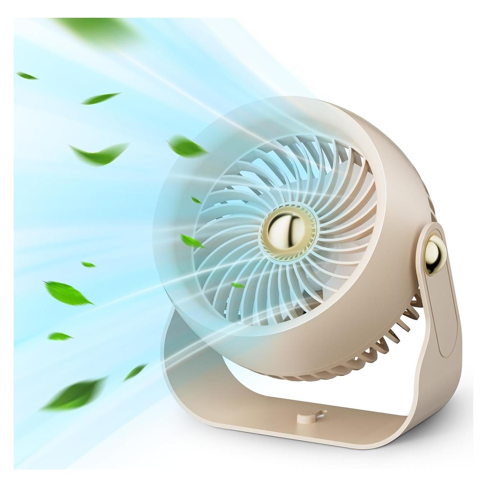 Ventilador de Escritorio CIVPOWER 8" Recargable 6000mAh 4 Velocidades