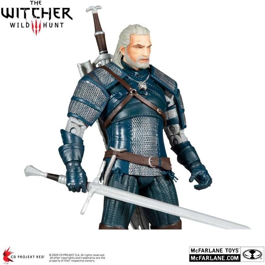 Figura de Acción McFarlane Toys Geralt de Rivia 7" Armadura Víbora