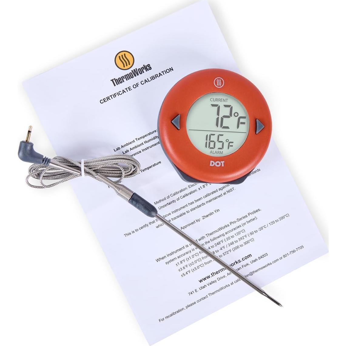 Termómetro de cocina ThermoWorks DOT - Rojo Pimiento Cayena