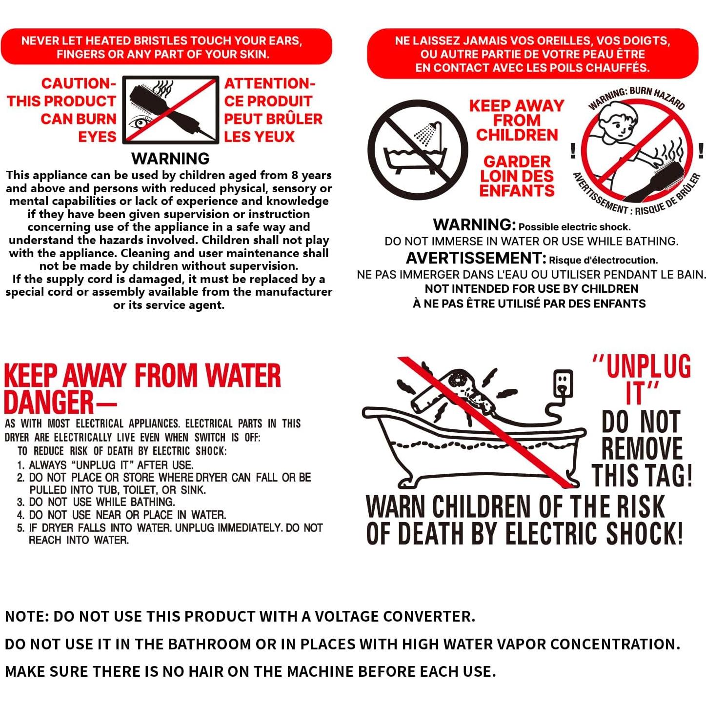 Cepillo Secador de Cabello 4 en 1 Umeely SY-BD08 1200W