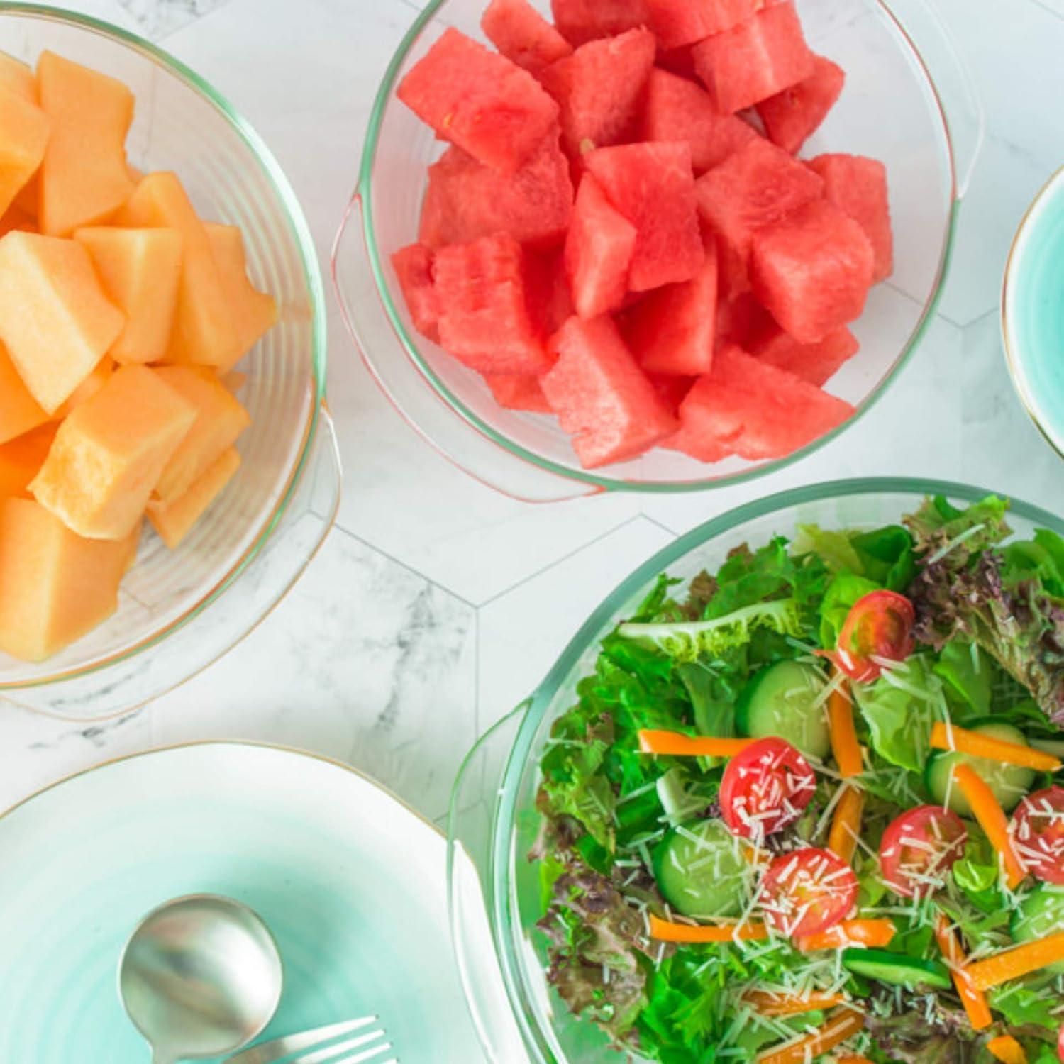 Juego de Platos de Cazuela de Vidrio Borosilicato Moss & Stone 3 Piezas