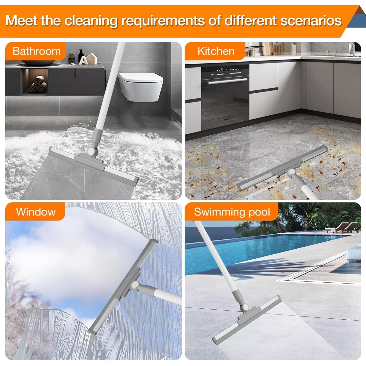 Raspador de Piso YANGMUM 14" Goma Mango Extensible 52"