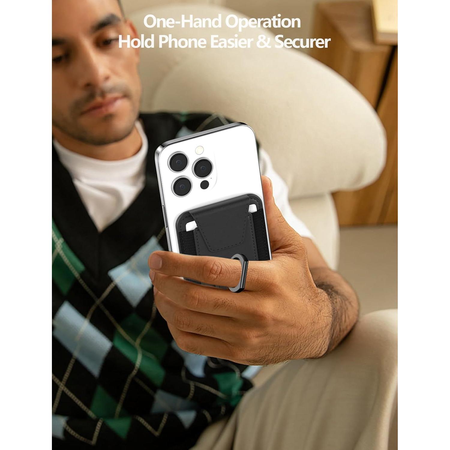 Cartera Magsafe ExtreLife con Anillo Soporte para iPhone 16/15/14/13/12