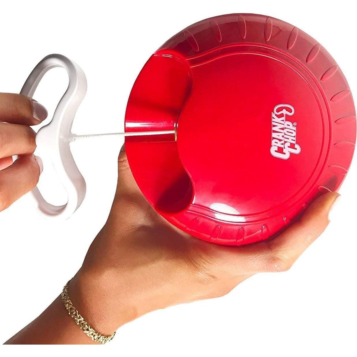 Picador Manual de Alimentos Crank Chop - 2 Tazas, Acero Inoxidable