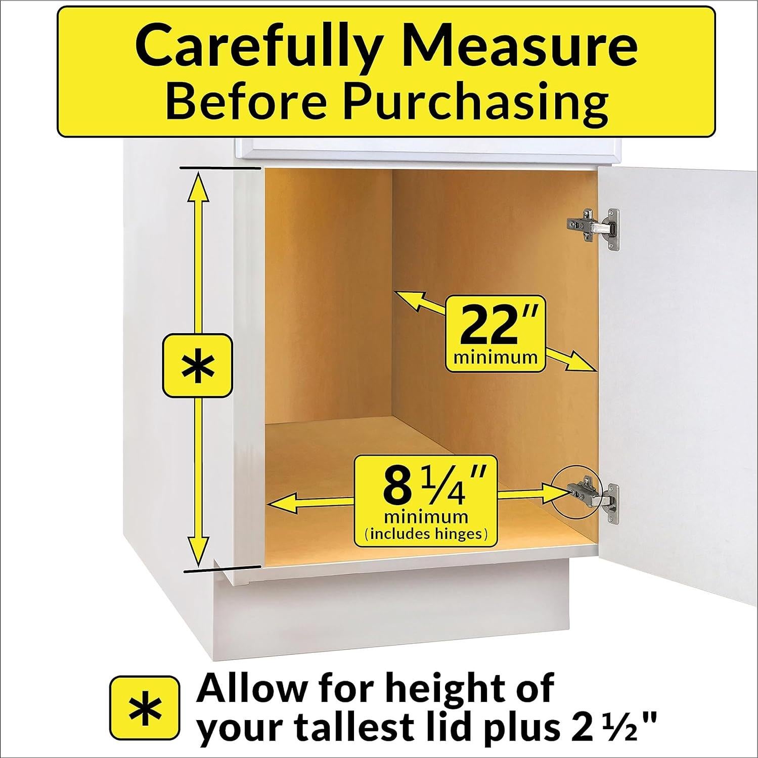 Organizador Deslizante LYNK PROFESSIONAL para Tapas de Olla 18.42x53.34cm