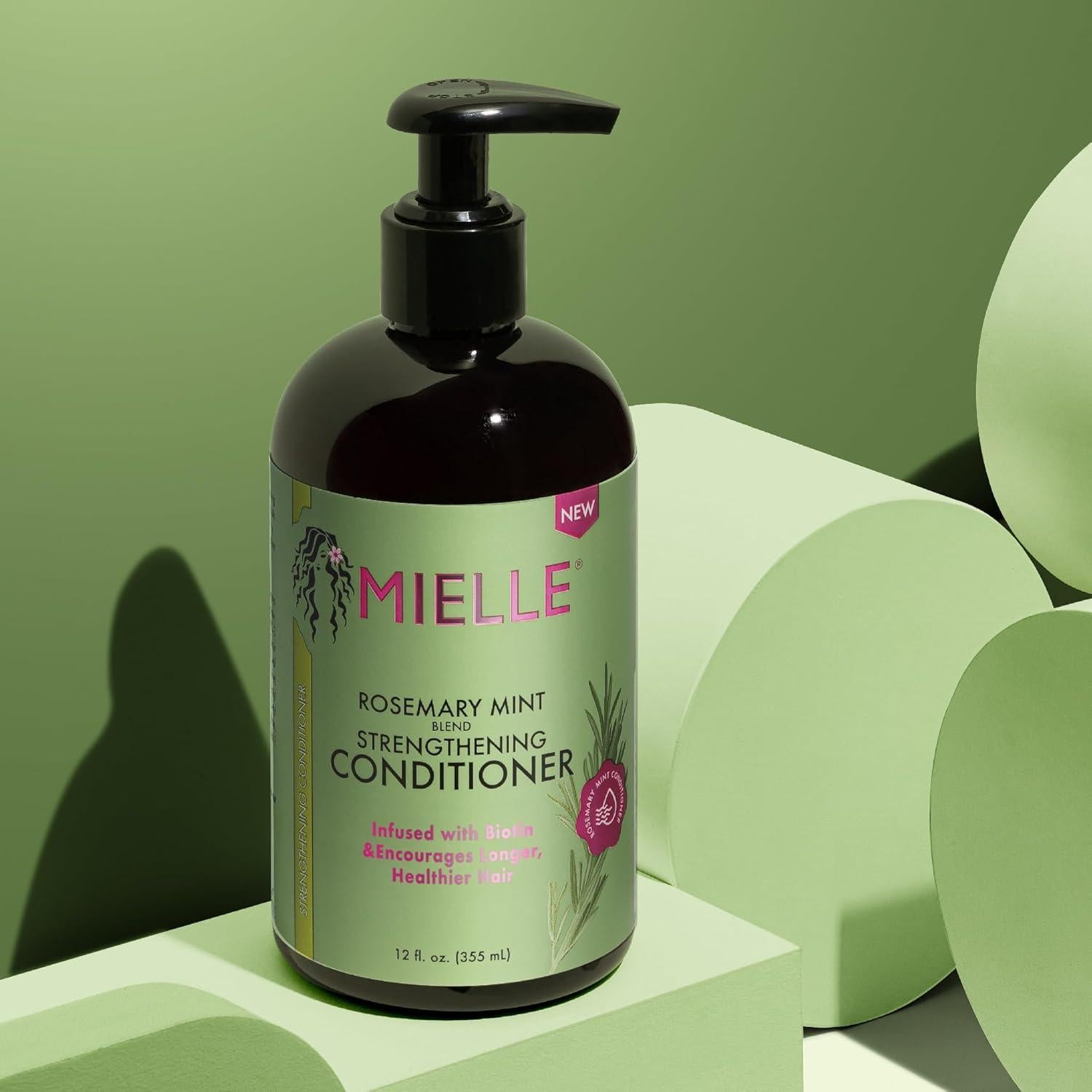 Acondicionador Fortalecedor Mielle Organics 340 g Biotina Romero Menta