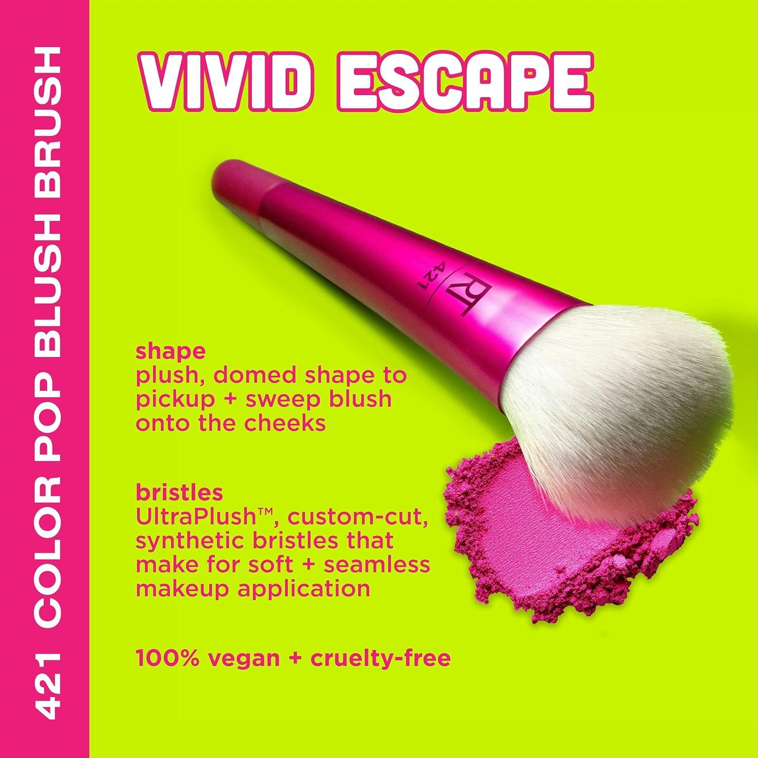 Brocha para Rubor Real Techniques Color Pop Vivid Escape 1 unidad