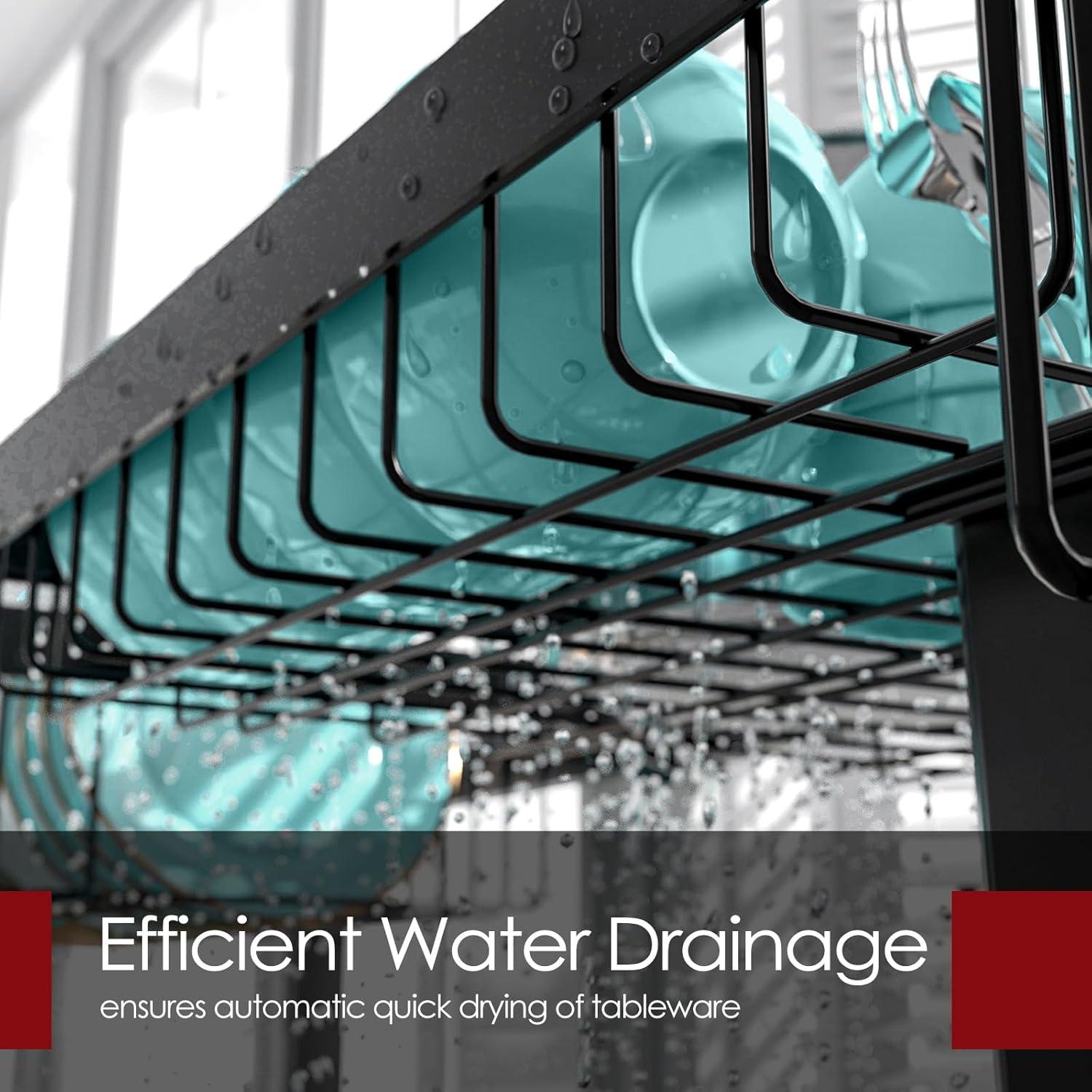 Escurridor de Platos Sakugi de Acero Inoxidable Ajustable 76-86 cm