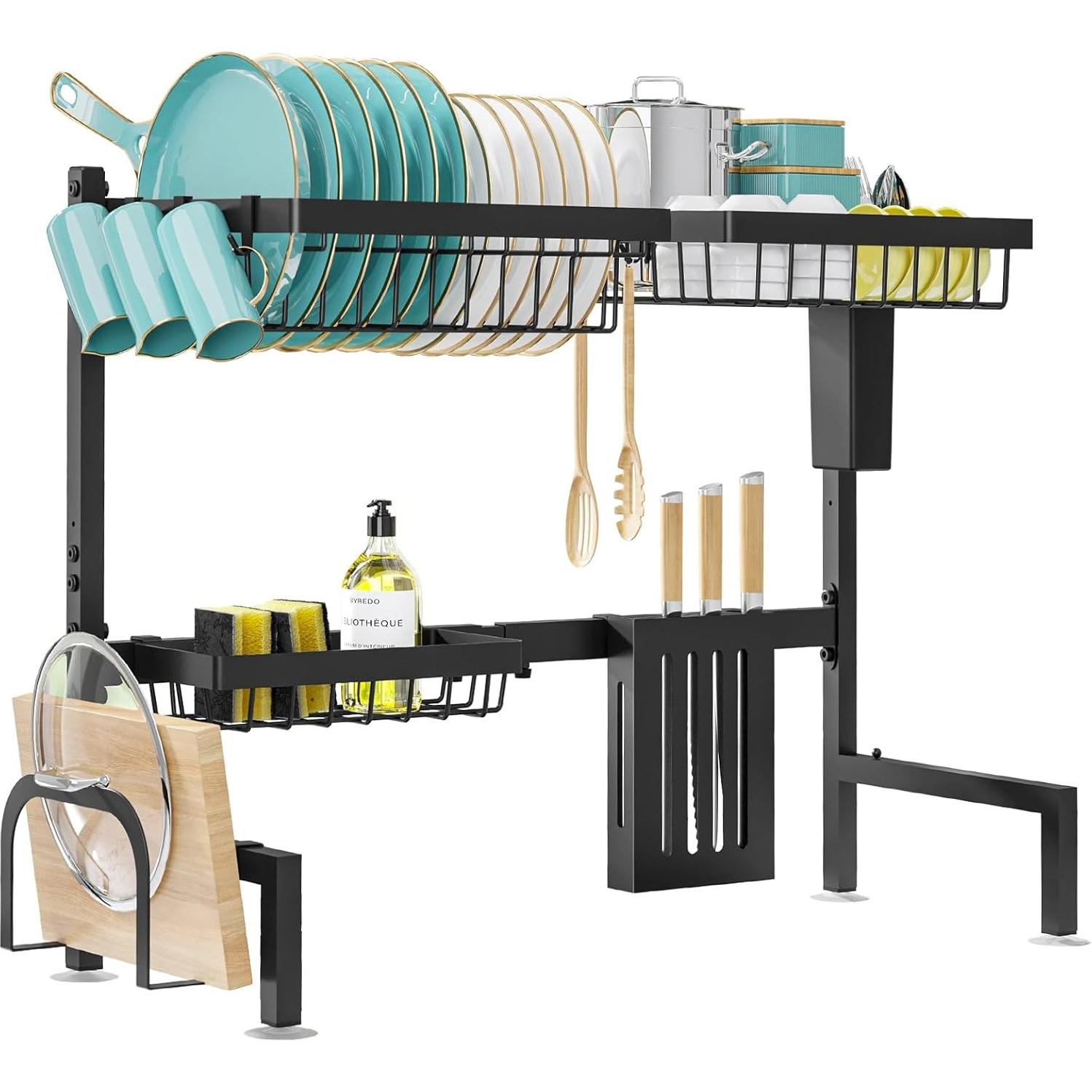 Escurridor de Platos Sakugi de Acero Inoxidable Ajustable 76-86 cm