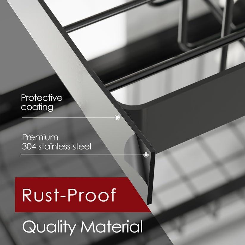 Escurridor de Platos Sakugi de Acero Inoxidable Ajustable 76-86 cm