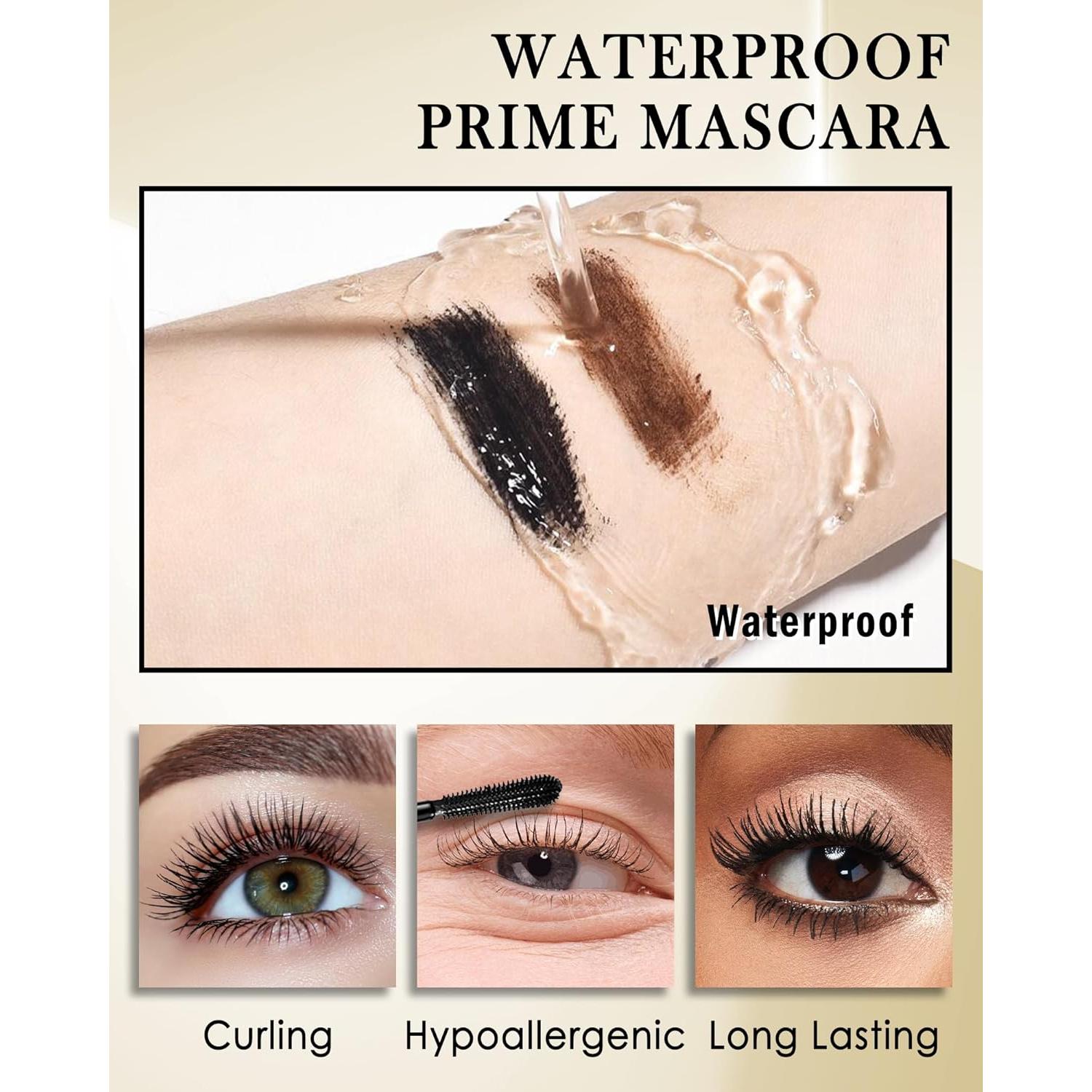 Máscara de Pestañas Hipoalergénica Lestpola Negra 12H para Mujeres Mayores