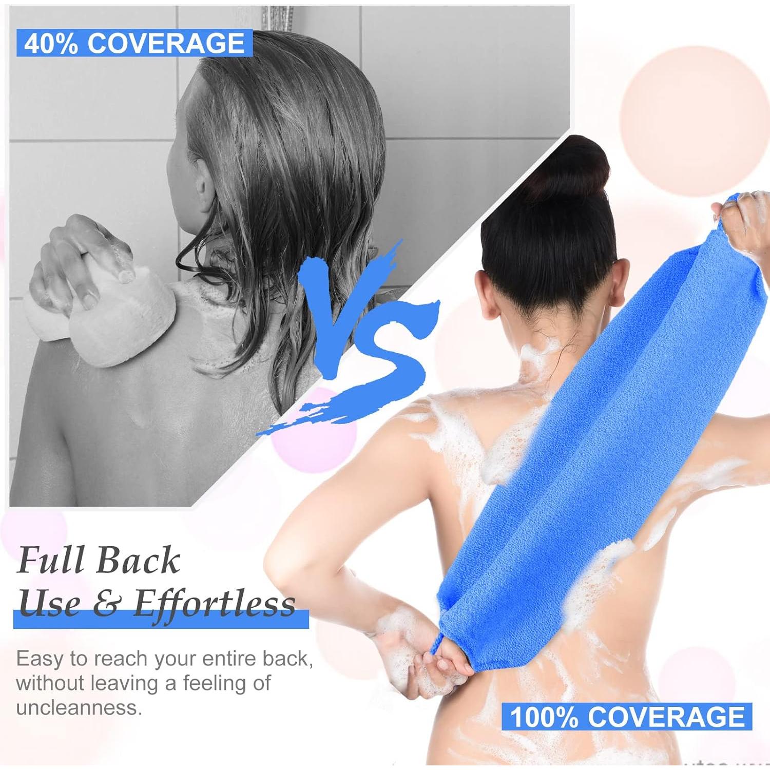 Exfoliante de Espalda Moukeren 4 Piezas Nylon 94 cm