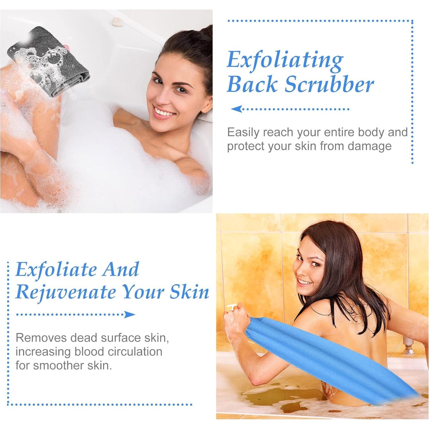 Exfoliante de Espalda Moukeren 4 Piezas Nylon 94 cm