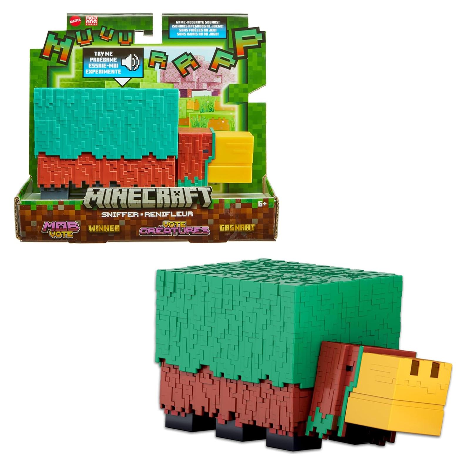 Figura de Acción Sniffer Mattel Minecraft 8.26 cm con Sonidos