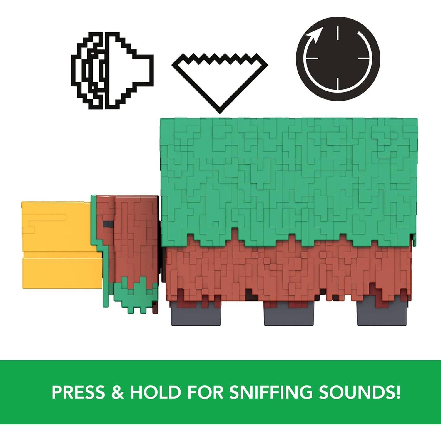 Figura de Acción Sniffer Mattel Minecraft 8.26 cm con Sonidos