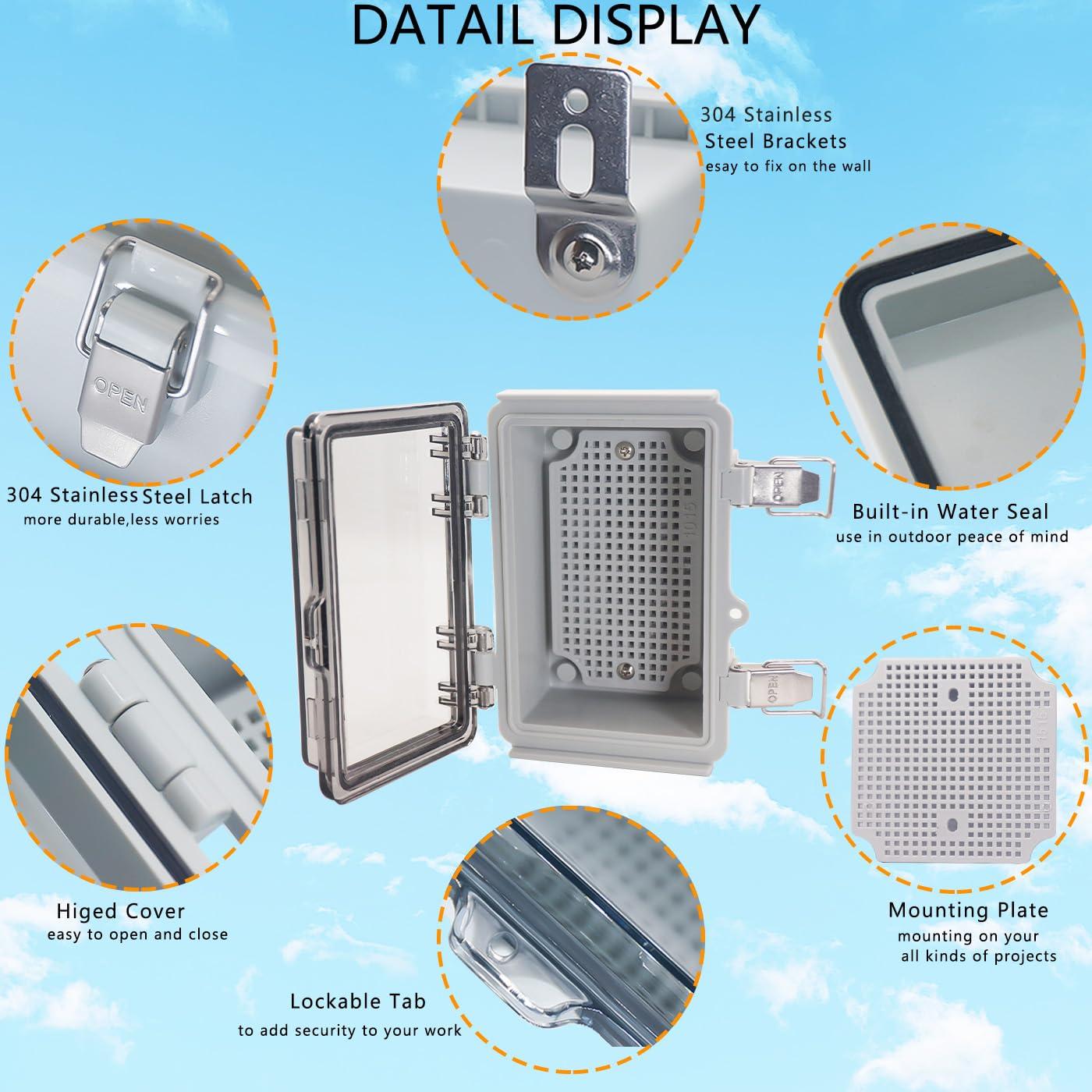 Caja Eléctrica Impermeable IP67 LuSumtly 12.7x7.6x5.1cm