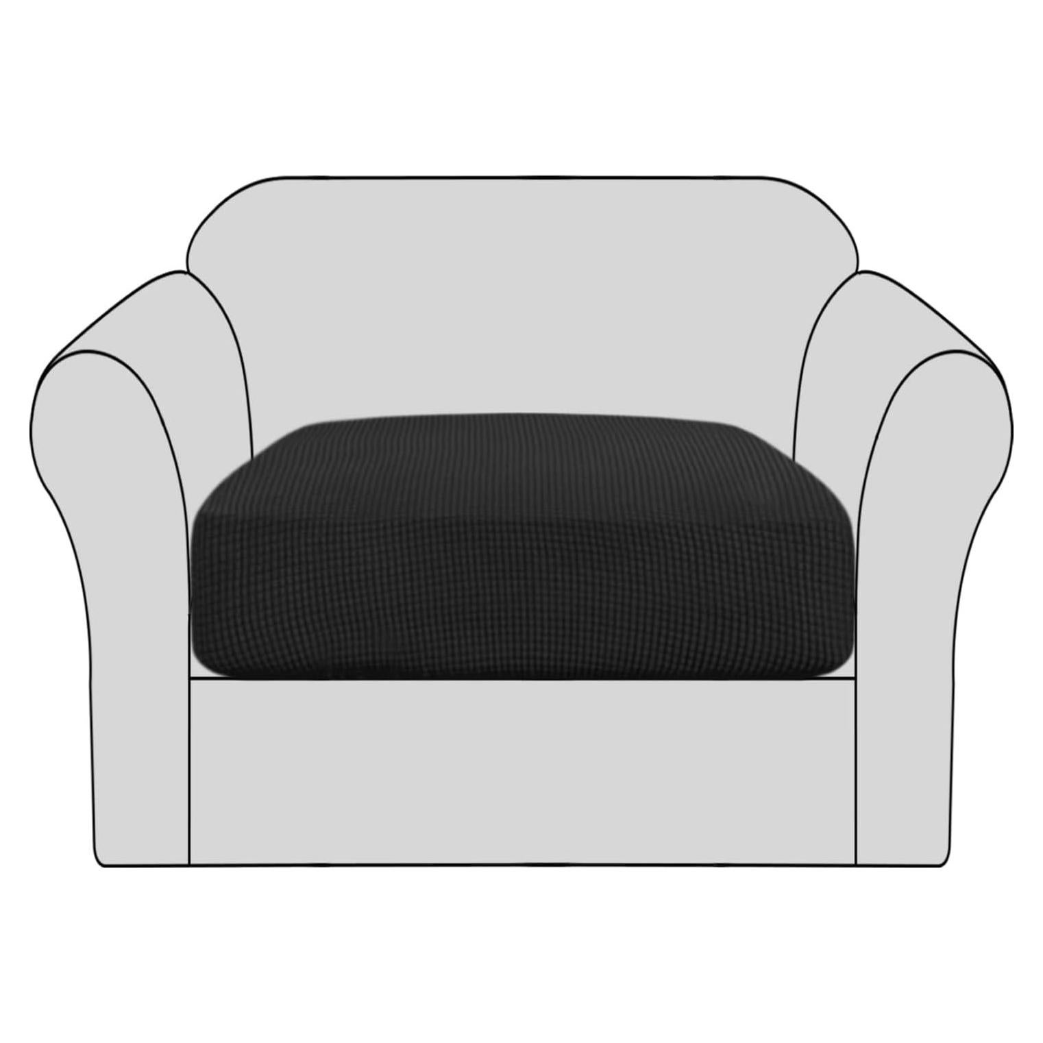 Funda de Cojín Estirable H.VERSAILTEX para Silla Negra