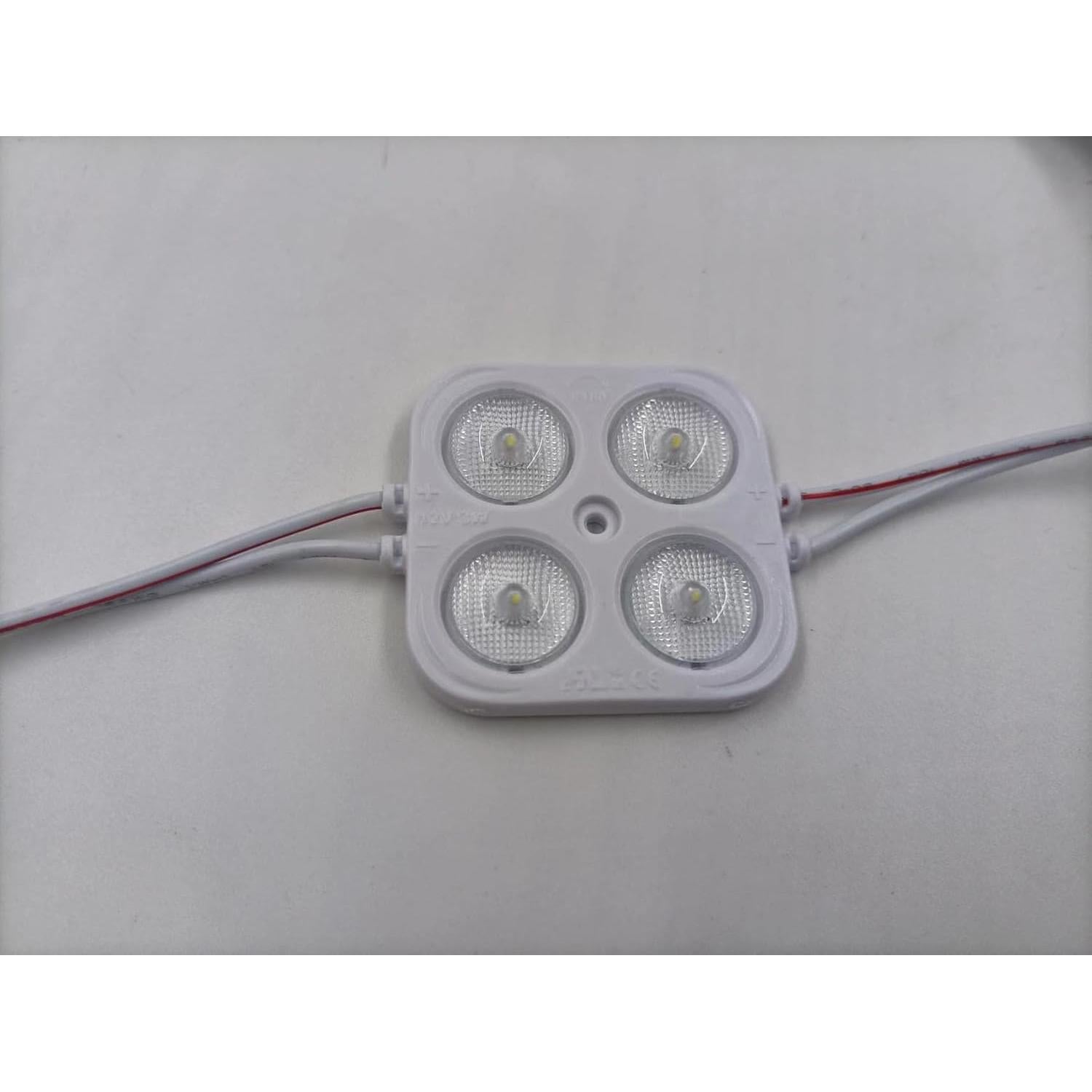 Módulo LED 3.0W 12V CC 5700K Impermeable Blanco - Paquete 20