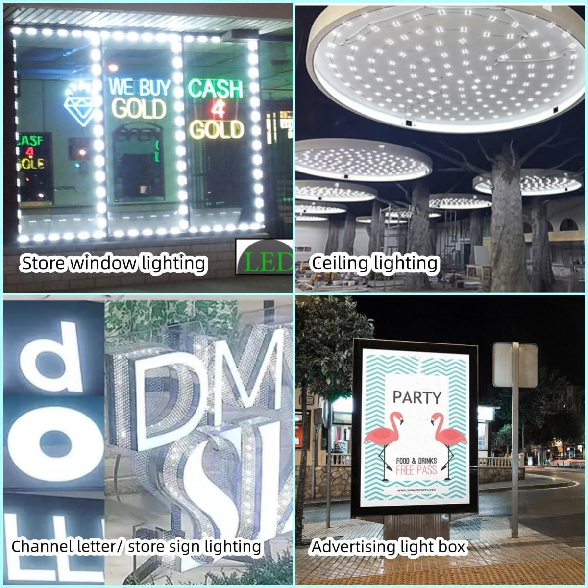 Módulo LED 3.0W 12V CC 5700K Impermeable Blanco - Paquete 20