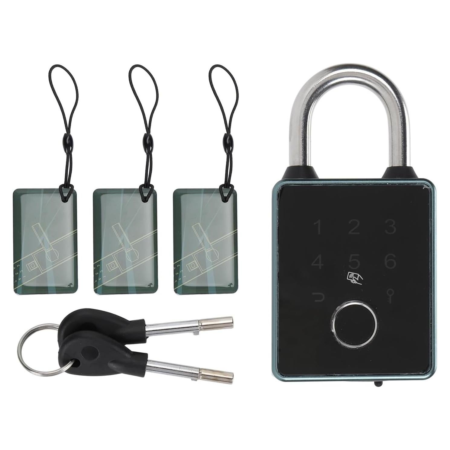 Candado Biométrico Saluaqui con Huella Dactilar y APP