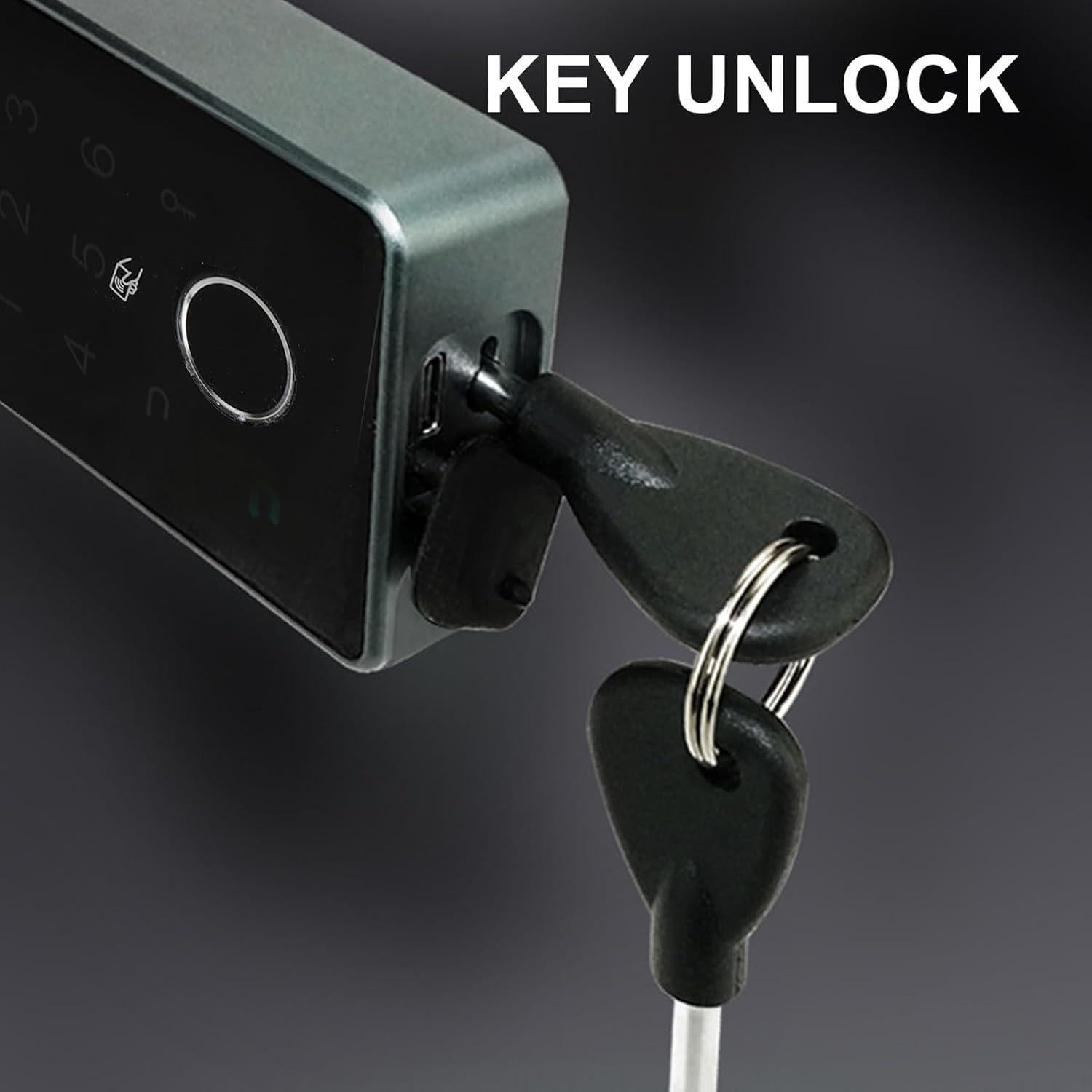 Candado Biométrico Saluaqui con Huella Dactilar y APP