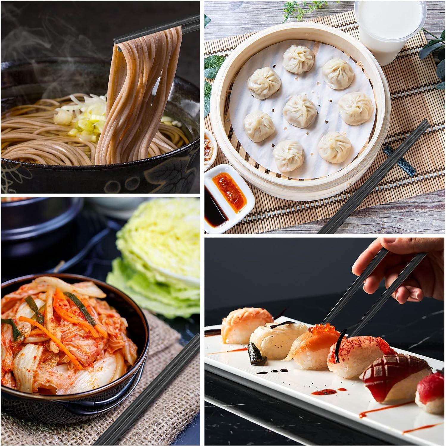 48 Pares Palillos Reutilizables Dandat de Fibra de Vidrio 24.13 cm