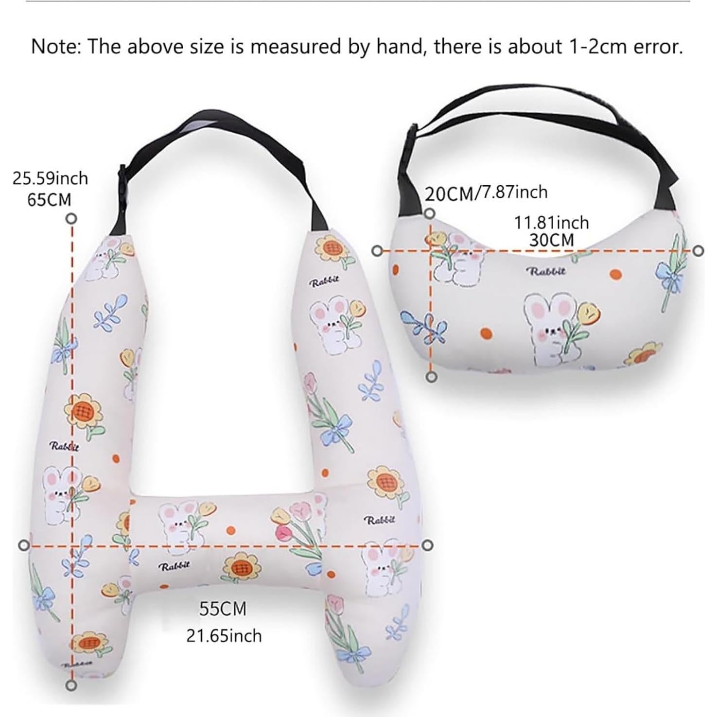 Almohada de Viaje para Niños MCNULGUR Forma de H 71x56 cm