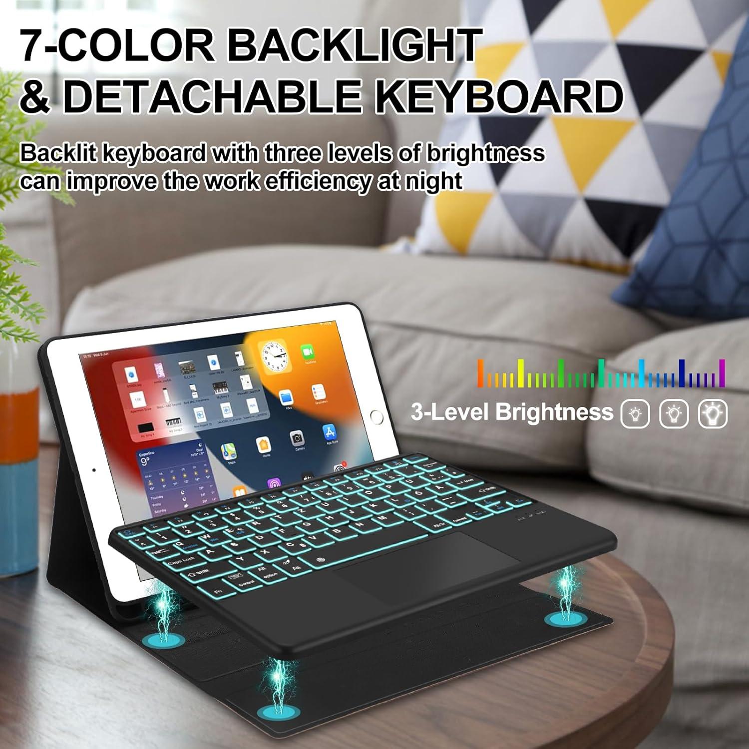 Funda Teclado Táctil D DINGRICH para iPad 10.2" y Pro 10.5"