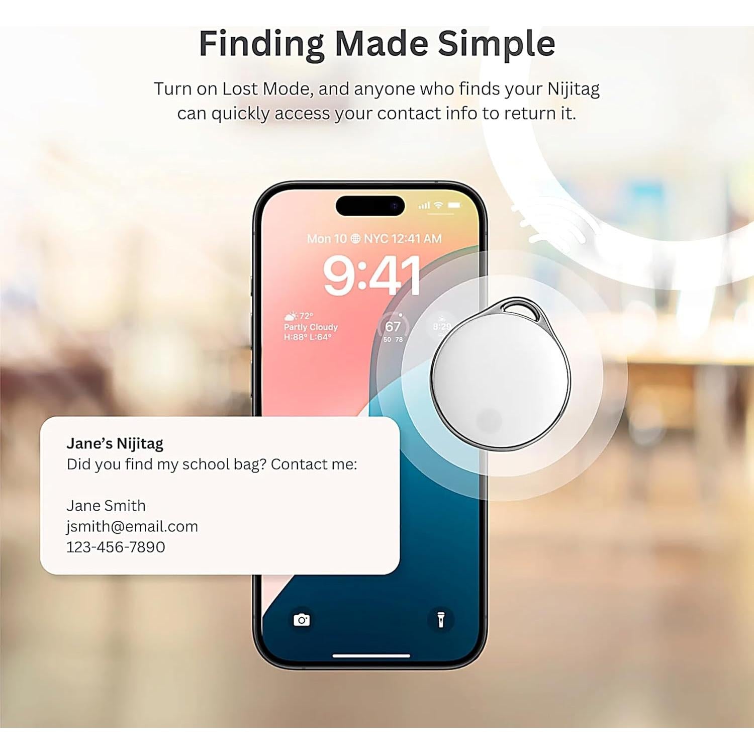 Rastreador Inteligente Nijitag con Funda de Zorro - iOS
