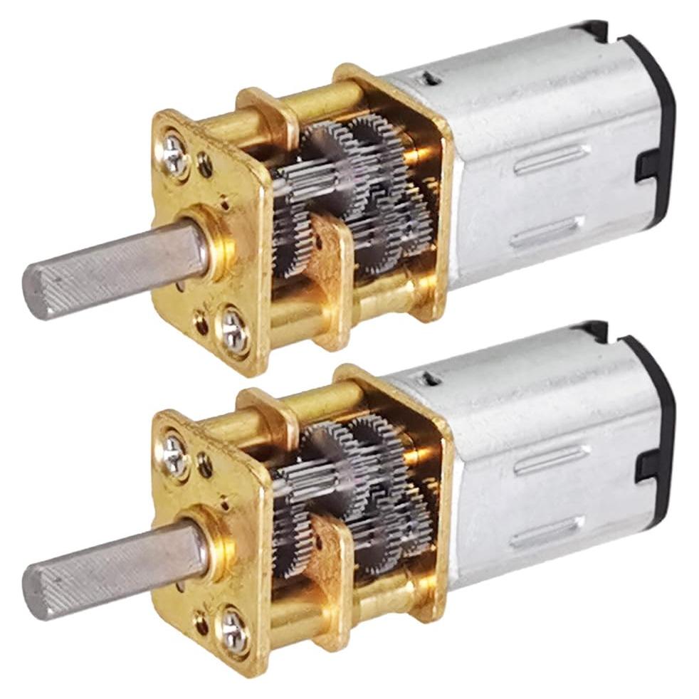 Motor de Engranaje N20 DC 12V 30RPM 2 Pcs para Robótica