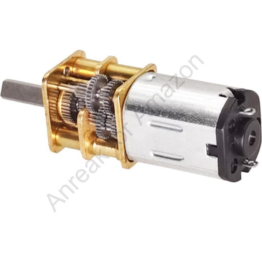 Motor de Engranaje N20 DC 12V 30RPM 2 Pcs para Robótica