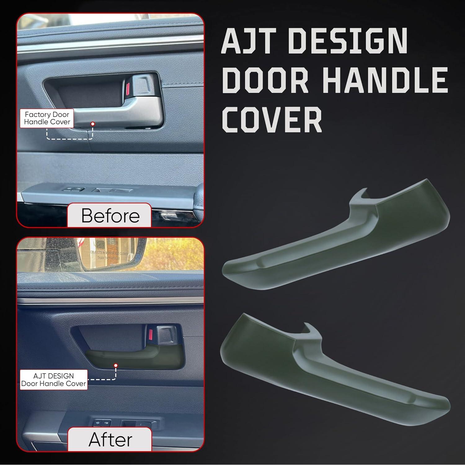 Cubiertas de Manijas de Puerta AJT DESIGN para Toyota Tundra, Tacoma y 4Runner - Verde Militar