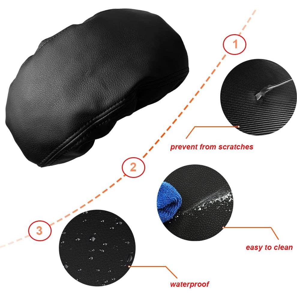 Cubierta de Reposabrazos DEYTOP para Toyota Corolla Cross 2022-2025 - Cuero PU Negro