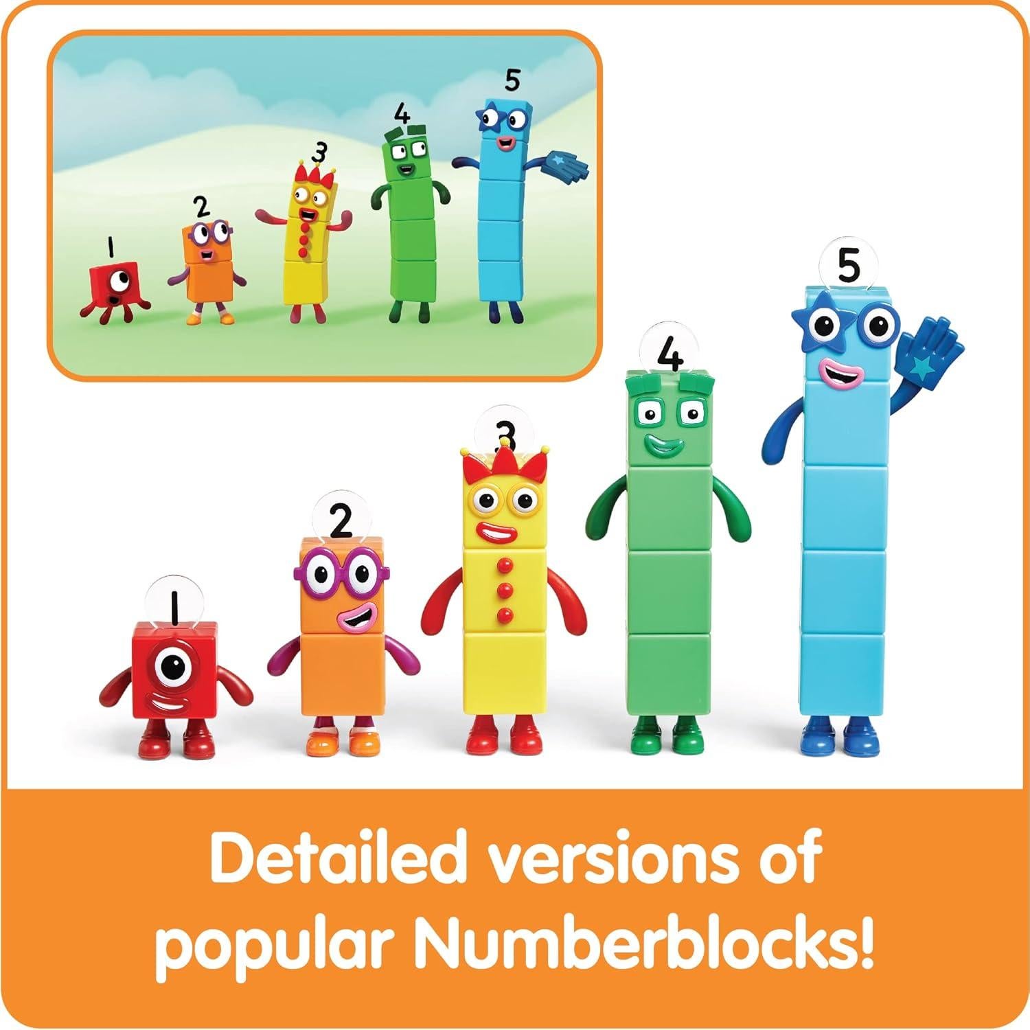 Figuras de Acción Numberblocks 1 a 5 - hand2mind - Juguetes