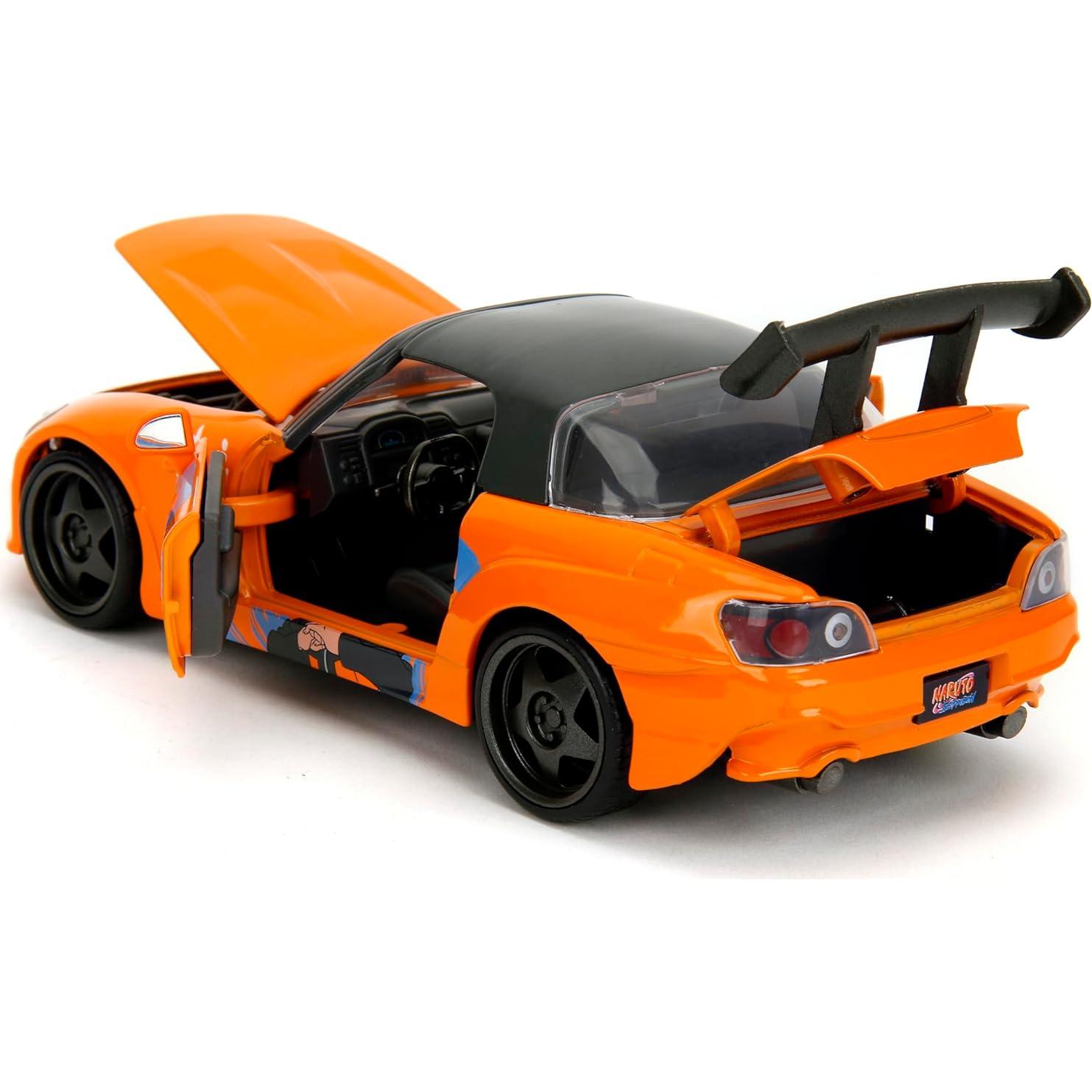 Honda S2000 2001 Jada Toys con figura de Naruto - Escala 1:24