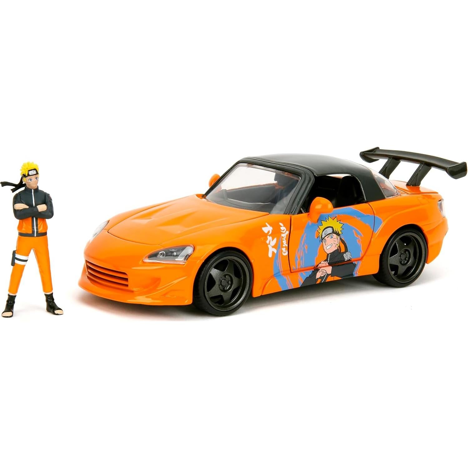 Honda S2000 2001 Jada Toys con figura de Naruto - Escala 1:24