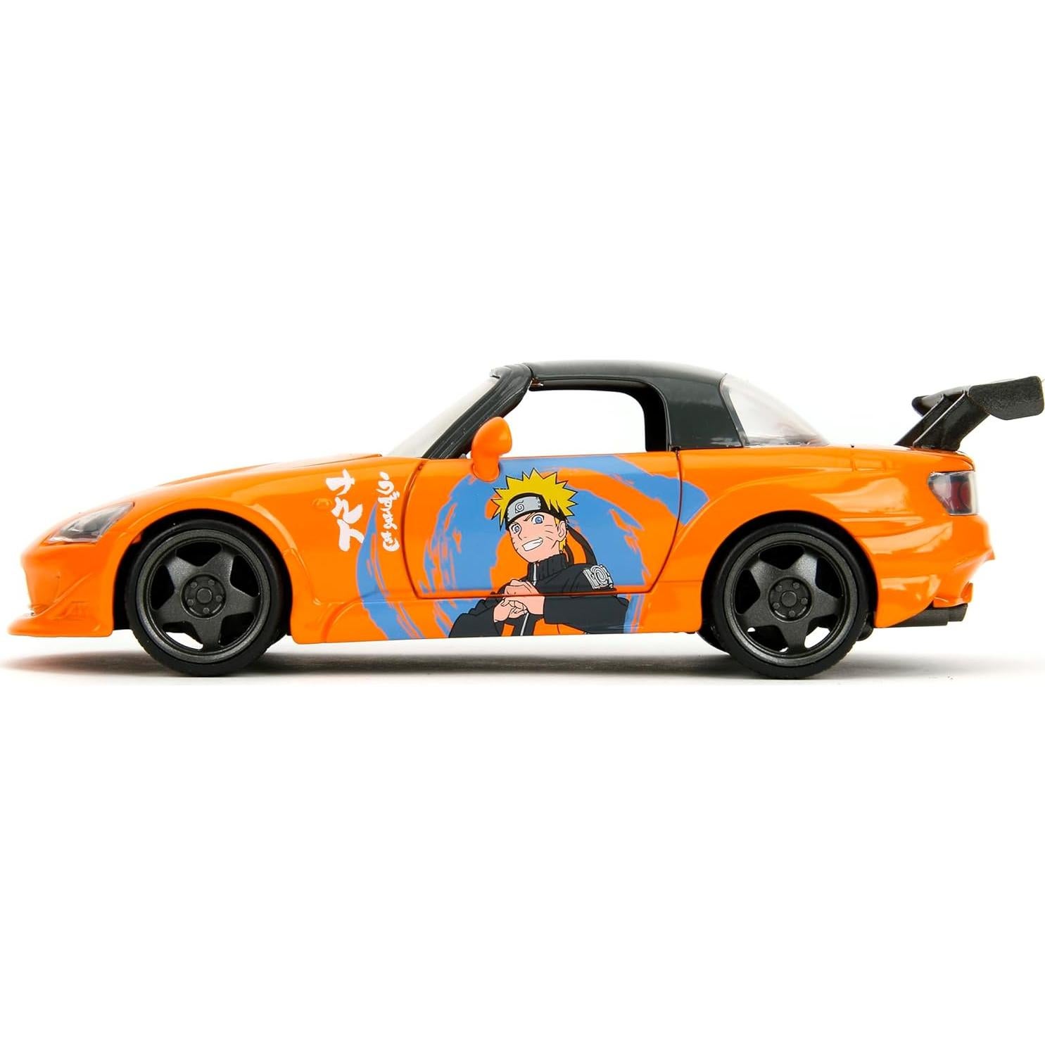 Honda S2000 2001 Jada Toys con figura de Naruto - Escala 1:24