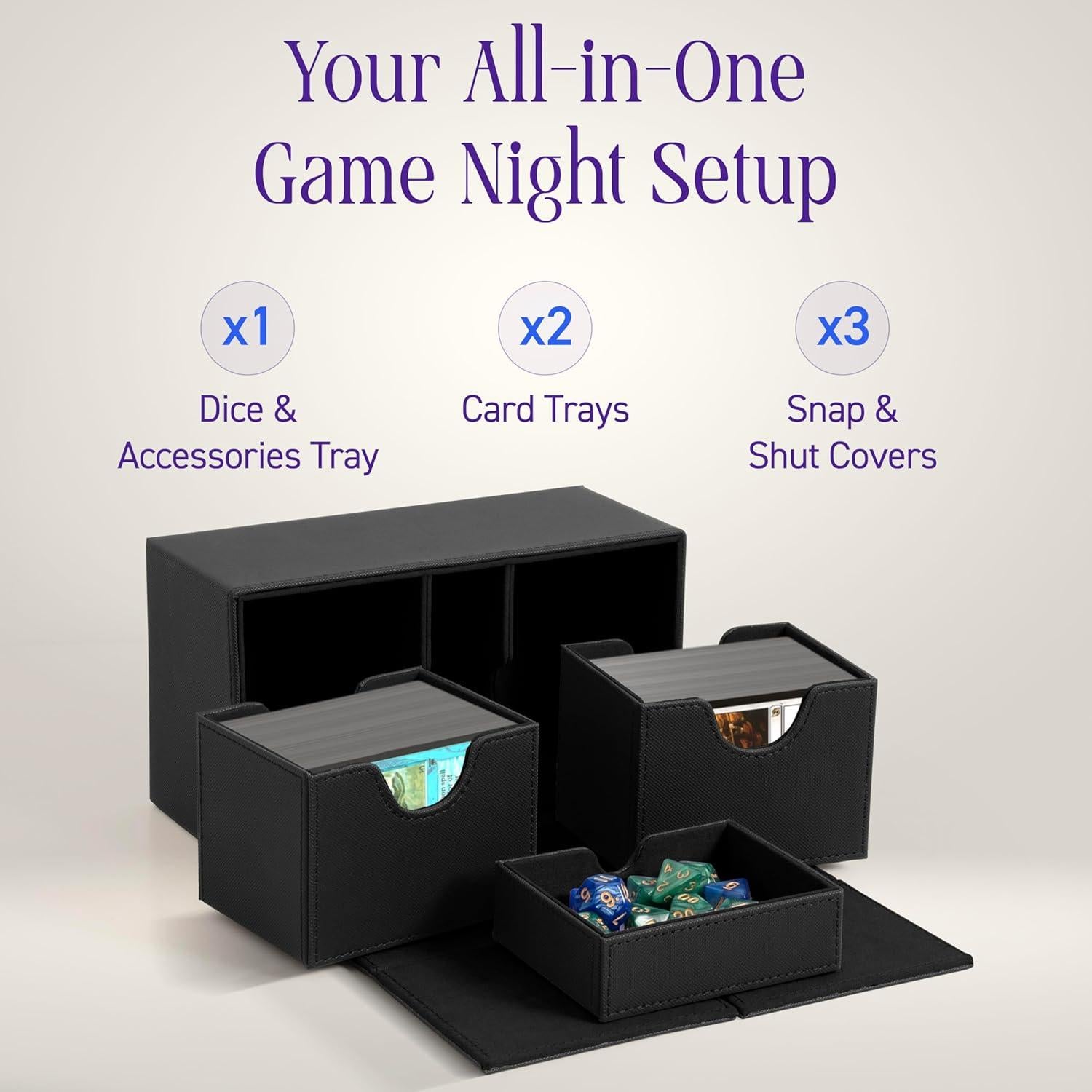 Caja de Barajas Infinity Vault MTG Commander Doble Carga