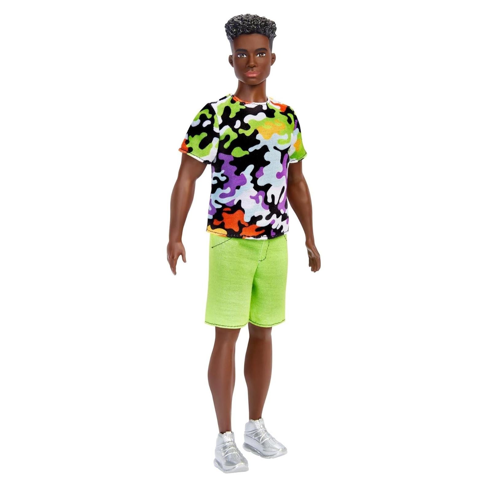 Muñeco Ken Fashionistas Mattel #123 con Atuendo Camo y Zapatillas