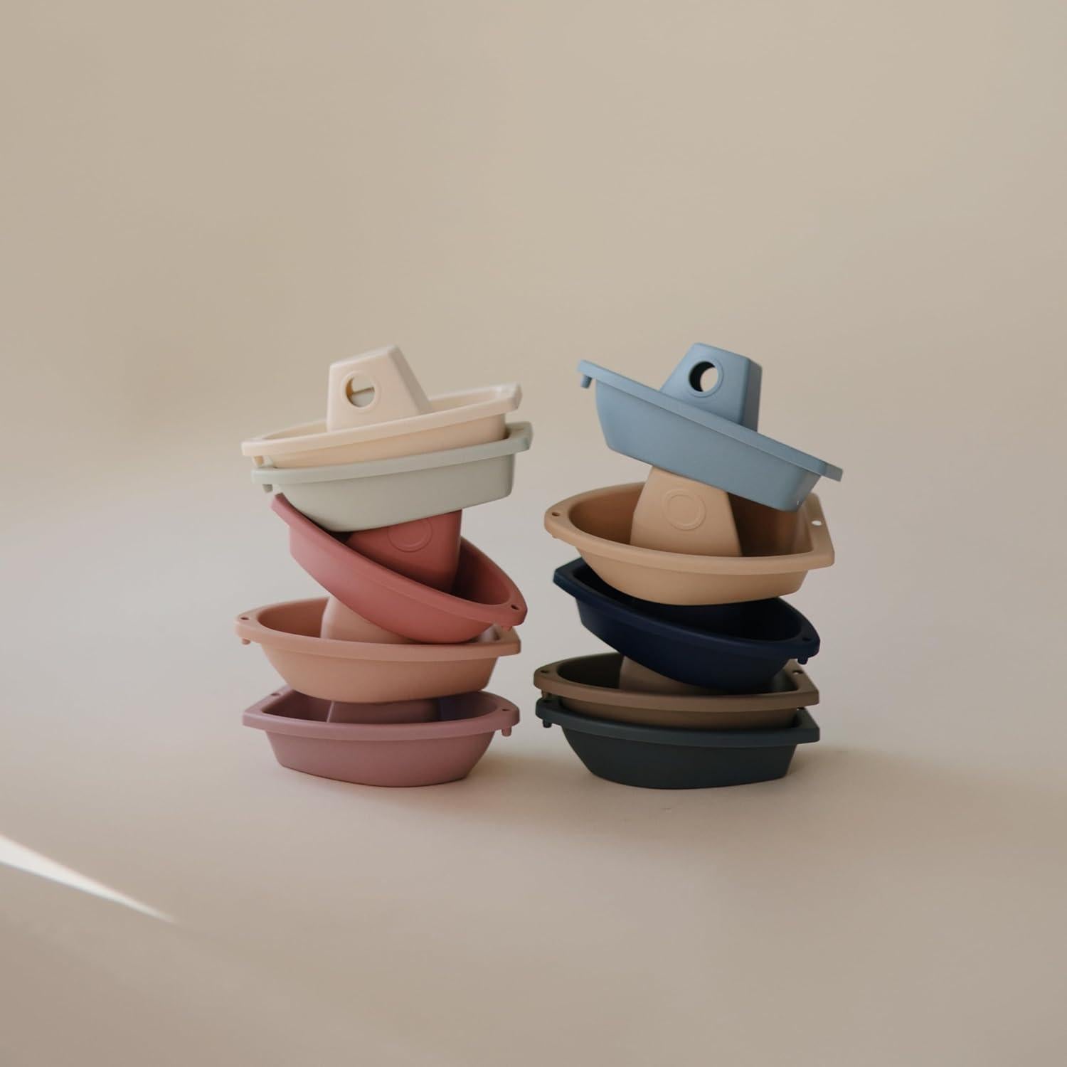 Juguetes de Baño Apilables Mushie Océano - Set de 5