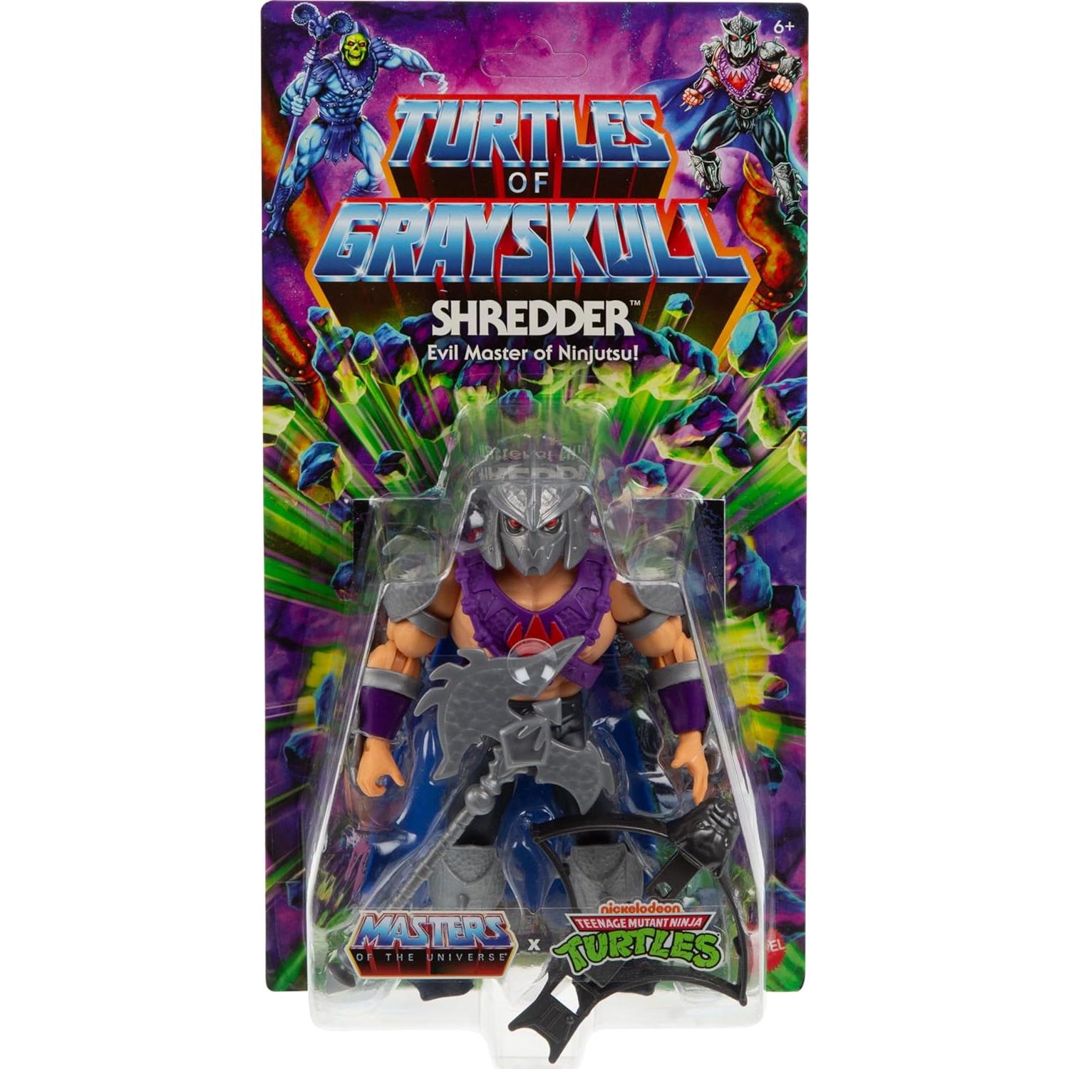 Figura de Acción Shredder Mattel MOTU 13.97 cm Crossover TMNT