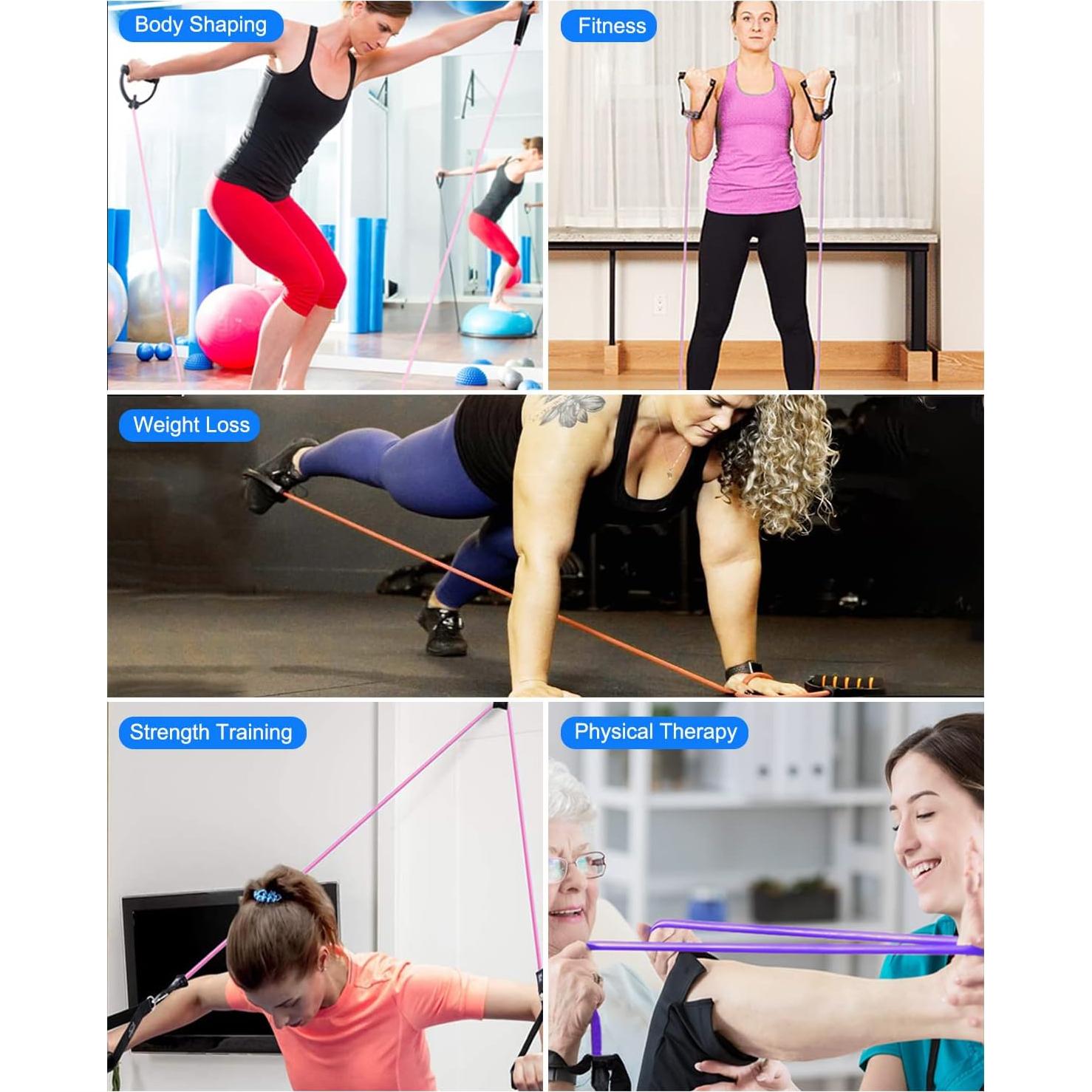 Banda de Resistencia QINWEIKOO D007 con Ancla y Bolsa 135cm