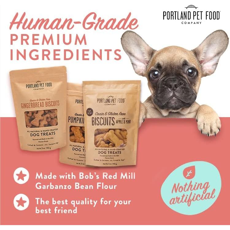 Galletas Saludables para Perros Portland Pet Food 141.75 g Manzana y Menta